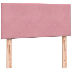 Boxspringbett Rosa 100x220 cm mit LED