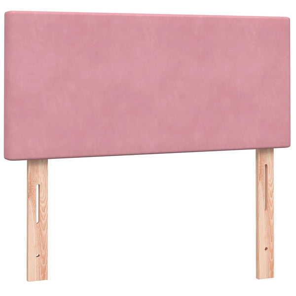 Boxspringbett Rosa 100x220 cm mit LED