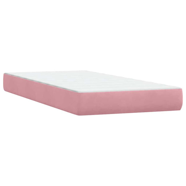 Boxspringbett Rosa 100x220 cm mit LED