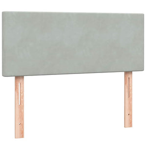 Boxspringbett mit LED Hellgrau 120x220 cm