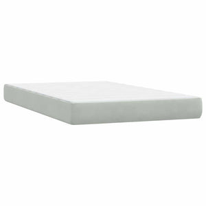 Boxspringbett mit LED Hellgrau 120x220 cm
