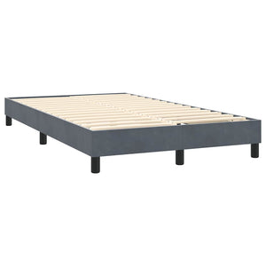 Boxspringbett mit LED Dunkelgrau 120x220 cm