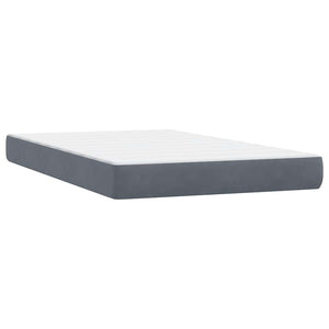 Boxspringbett mit LED Dunkelgrau 120x220 cm