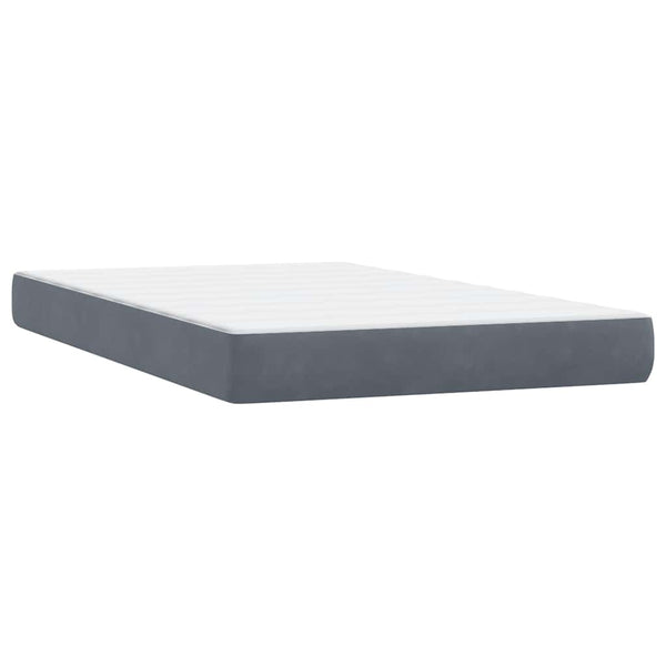 Boxspringbett mit LED Dunkelgrau 120x220 cm