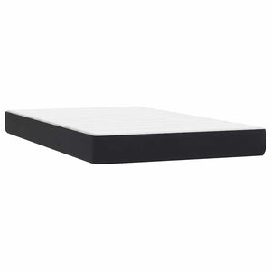 Boxspringbett mit LED Schwarz 120x220 cm Samt
