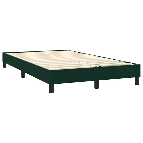 Boxspringbett mit LED Dunkelgrün 120x220 cm