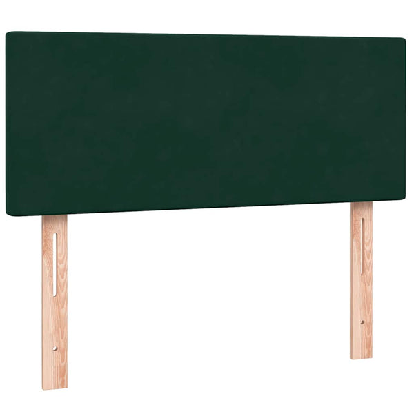 Boxspringbett mit LED Dunkelgrün 120x220 cm
