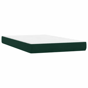 Boxspringbett mit LED Dunkelgrün 120x220 cm
