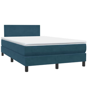 Boxspringbett mit LED Dunkelblau 120x220 cm