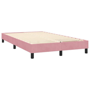 Boxspringbett mit Matratze & LED Rosa 120x220 cm