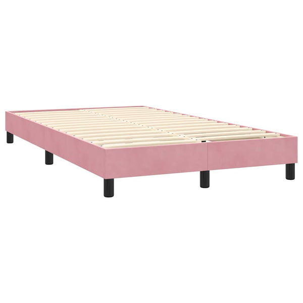 Boxspringbett mit Matratze & LED Rosa 120x220 cm