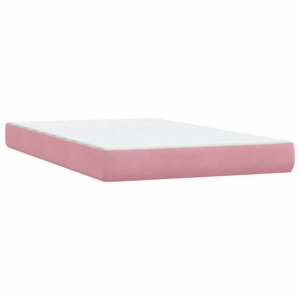 Boxspringbett mit Matratze & LED Rosa 120x220 cm