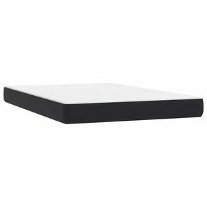 Boxspringbett mit LED Schwarz 140x220 cm Samt