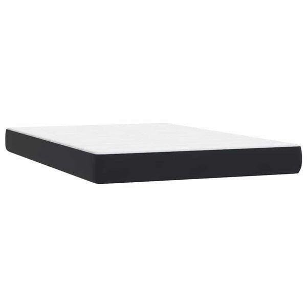 Boxspringbett mit LED Schwarz 140x220 cm Samt