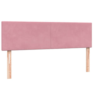 Boxspringbett Rosa Samt LED 140x220 cm