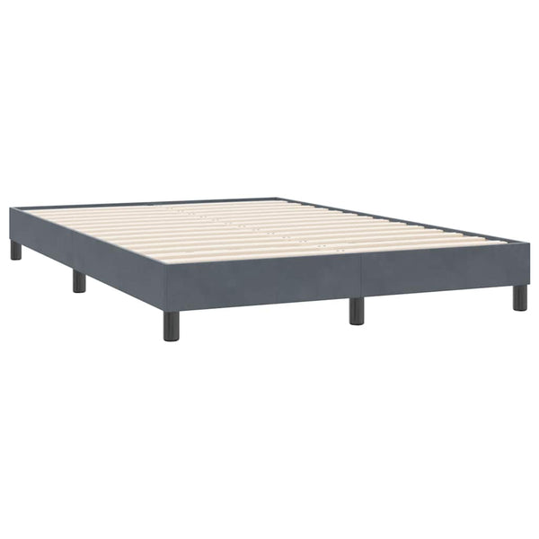 Boxspringbett mit LED Dunkelgrau 160x220 cm