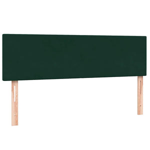 Boxspringbett mit LED Dunkelgrün 160x220 cm