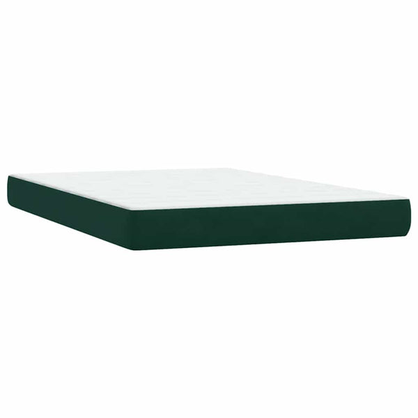 Boxspringbett mit LED Dunkelgrün 160x220 cm