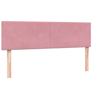 Boxspringbett Rosa Samt LED 160x220 cm