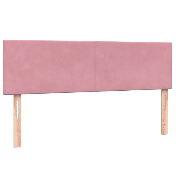 Boxspringbett Rosa Samt LED 160x220 cm