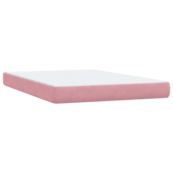 Boxspringbett Rosa Samt LED 160x220 cm