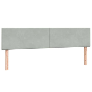 Boxspringbett Hellgrau 180x220 cm mit LED