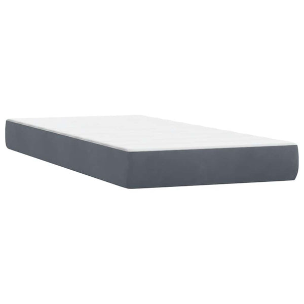 Boxspringbett mit LED Dunkelgrau 180x220 cm
