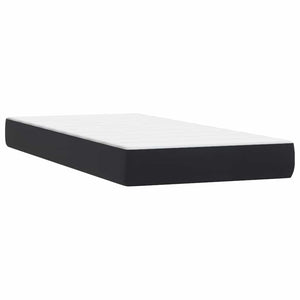 Boxspringbett mit LED Schwarz 180x220 cm Samt
