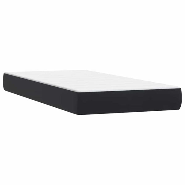 Boxspringbett mit LED Schwarz 180x220 cm Samt