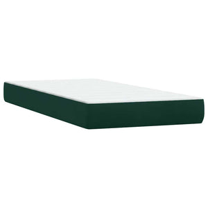 Boxspringbett mit LED Dunkelgrün 180x220 cm