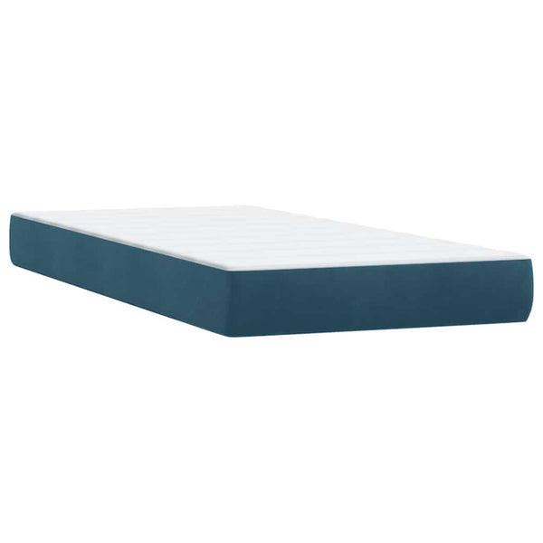 Boxspringbett mit LED Dunkelblau 180x220 cm