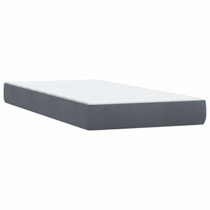 Boxspringbett mit LED Dunkelgrau 200x220 cm