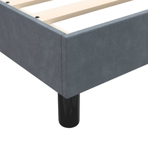 Boxspringbett mit LED Dunkelgrau 200x220 cm