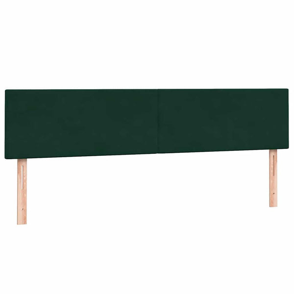 Boxspringbett mit LED Dunkelgrün 200x220 cm