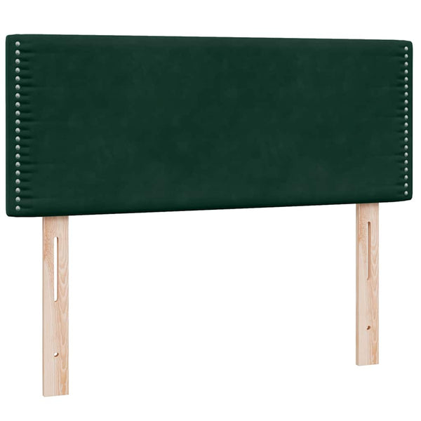Boxspringbett mit LED Dunkelgrün 120x210 cm