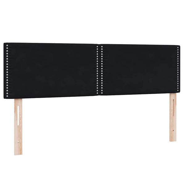 Boxspringbett Schwarz 160x220 cm mit LED
