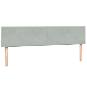 Boxspringbett mit Matratzen Hellgrau 180x210 cm