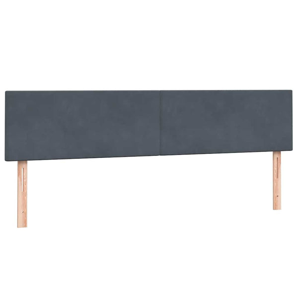 Boxspringbett Dunkelgrau 180x210 cm Samt