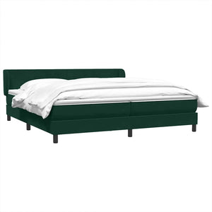 Boxspringbett Dunkelgrün 180x210 cm Samt