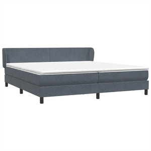 Boxspringbett Dunkelgrau 180x220 cm Samt