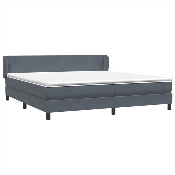 Boxspringbett Dunkelgrau 180x220 cm Samt