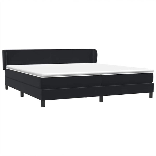 Boxspringbett Schwarz Samt 180x220 cm