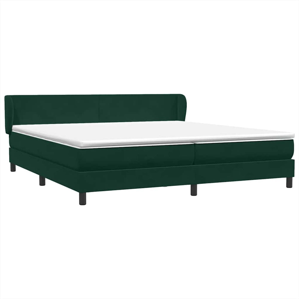 Boxspringbett Dunkelgrün 180x220 cm Samt