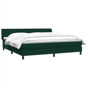 Boxspringbett Dunkelgrün 180x220 cm Samt