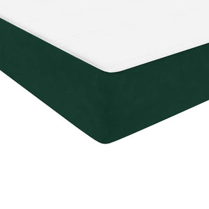 Boxspringbett Dunkelgrün 180x220 cm Samt