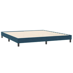 Boxspringbett Dunkelblau 180x220 cm Samt