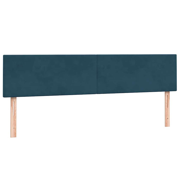 Boxspringbett Dunkelblau 180x220 cm Samt