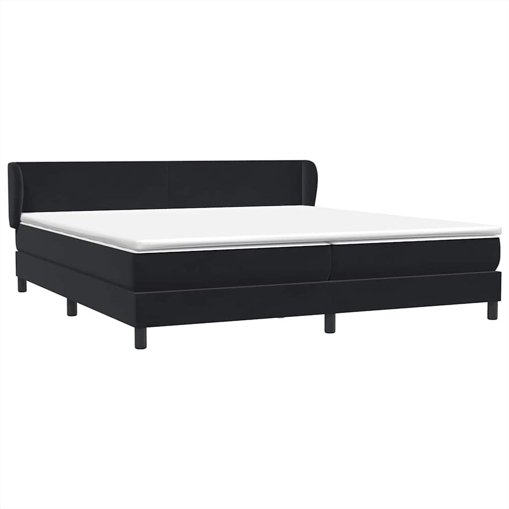 Boxspringbett Schwarz 200x220 cm Samt