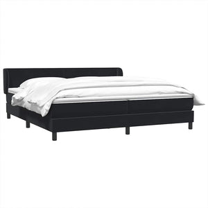 Boxspringbett Schwarz 200x220 cm Samt