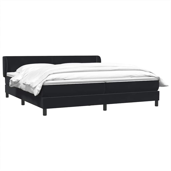 Boxspringbett Schwarz 200x220 cm Samt